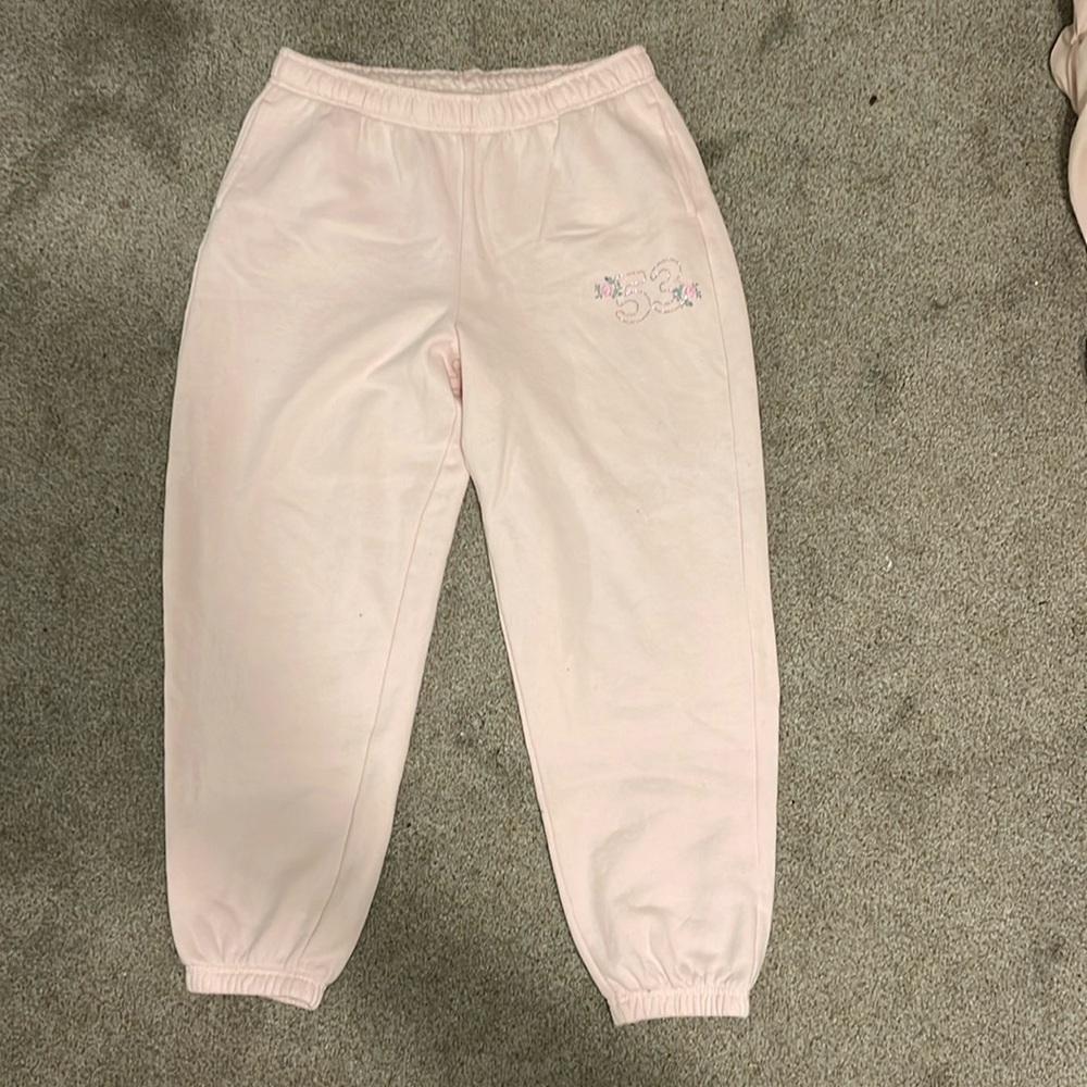 Playboy x Pacsun Baby Pink Rhinestone Sweatpants